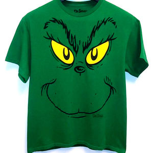 Large TShirt Grinch that Stole Christmas by Dr. Seuss Brand - RARE Collectable